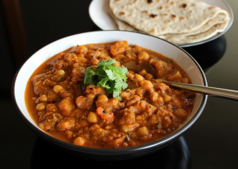 Indian vegetarian Chickpea curry