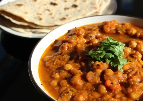 Chana Masala Indian vegetarian Chickpea curry